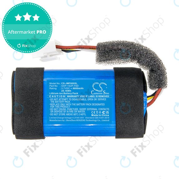 Akkumulátor JBL Flip 6, 6800mAh, Li-Ion, 3.7V, GSP-1S2P-F6D, HQ