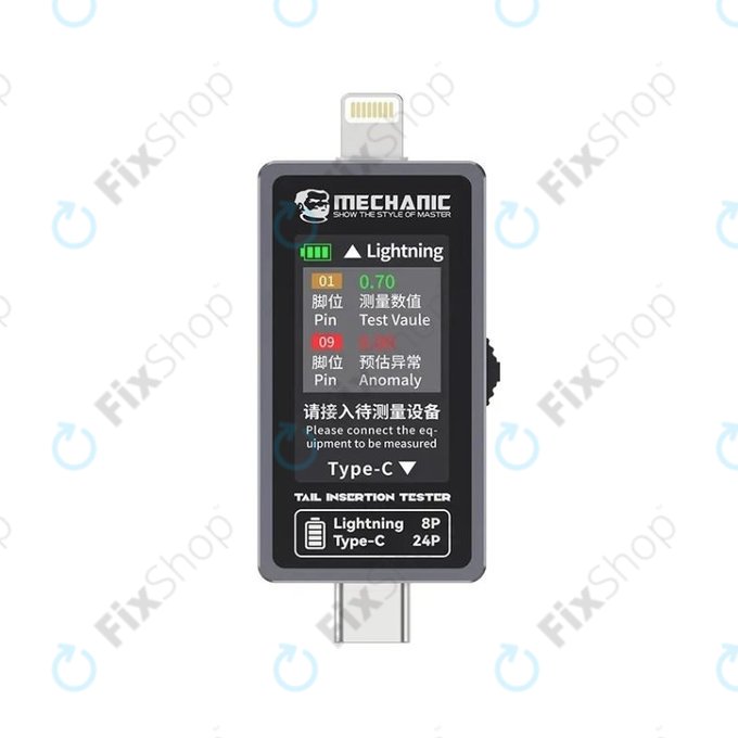 Mechanic T-824 - Töltőport tesztelő