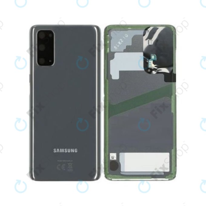 Samsung Galaxy S20 G980F - Akkumulátor Fedőlap (Cosmic Grey) - GH82-22068A, GH82-21576A Genuine Service Pack