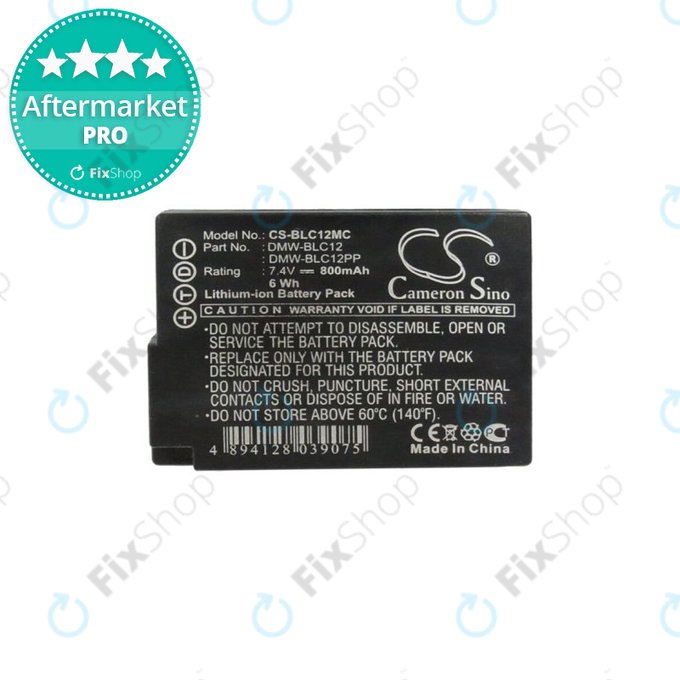 Leica Q, V-Lux 4 - Akkumulátor BP-DC12 Li-Ion 800mAh HQ