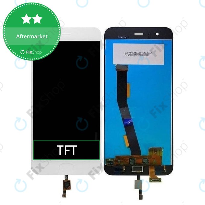Xiaomi Mi 6 - LCD Kijelző + Érintőüveg (White) TFT