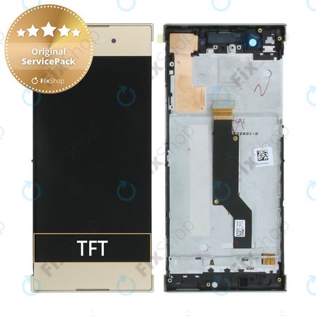 Sony Xperia XA1 G3121 - LCD Kijelző + Érintőüveg + Keret (Gold) - 78PA9100040, 78PA9100120, 78PA9100080 Genuine Service Pack