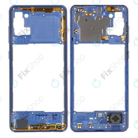 Samsung Galaxy A31 A315F - Középső Keret (Prism Crush Blue) - GH98-45428D Genuine Service Pack