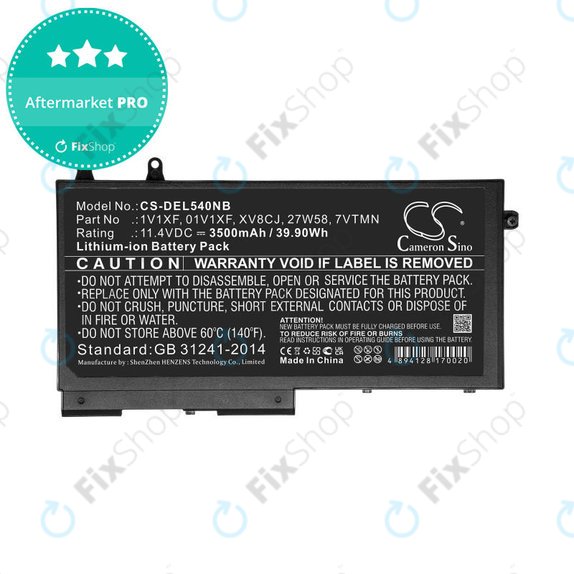 Akkumulátor Dell Latitude 5400, Inspiron 7591 2-in-1, 3500mAh, Li-Ion, 11.4V, XV8CJ, HQ