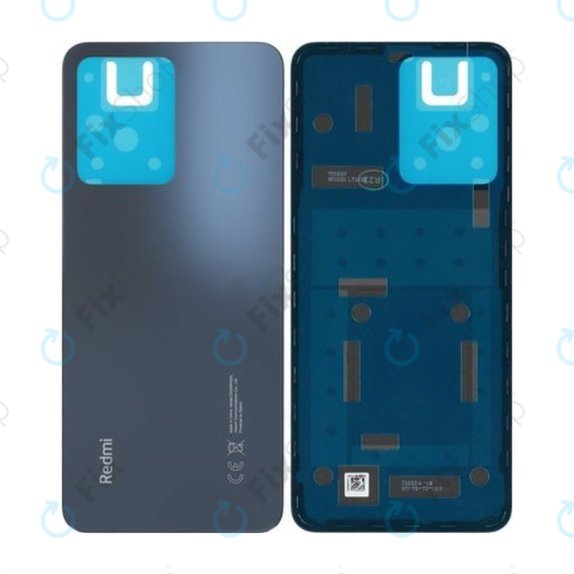 Xiaomi Redmi Note 12 23021RAAEG 23021RAA2Y - Akkumulátor Fedőlap (Onyx Grey) - 1610111001048A Genuine Service Pack