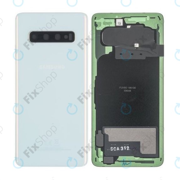 Samsung Galaxy S10 G973F - Akkumulátor Fedőlap (Prism White) - GH82-18378F Genuine Service Pack