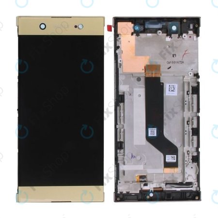 Sony Xperia XA1 Ultra G3221 - LCD Kijelző + Érintőüveg + Keret (Arany) - 78PB3400030, 78PB3400110
