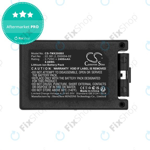 Akkumulátor Tele Radio TG-TXMNL, 2400mAh, Li-Ion, 3.7V, D00004-02, HQ
