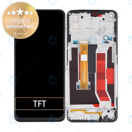 Oppo A72 - LCD Kijelző + Érintőüveg + Keret - REF-OPPOA7201 Genuine Service Pack