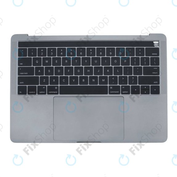 Apple MacBook Pro 13" A1706 (Late 2016 - Mid 2017) - Felső Billentyűzet Keret + Billentyűzet US + Mikrofon + Trackpad + Hangszórók