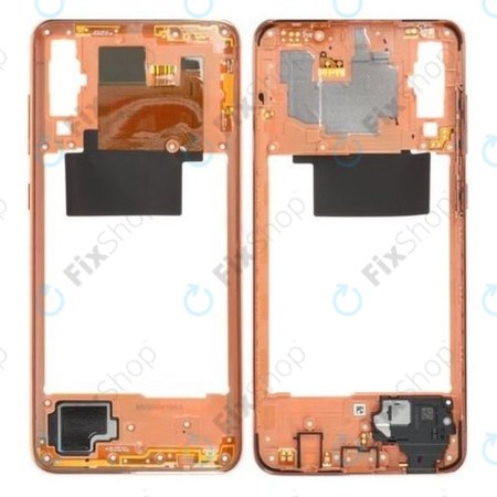 Samsung Galaxy A70 A705F - Középső Keret (Korall) - GH97-23258D Genuine Service Pack