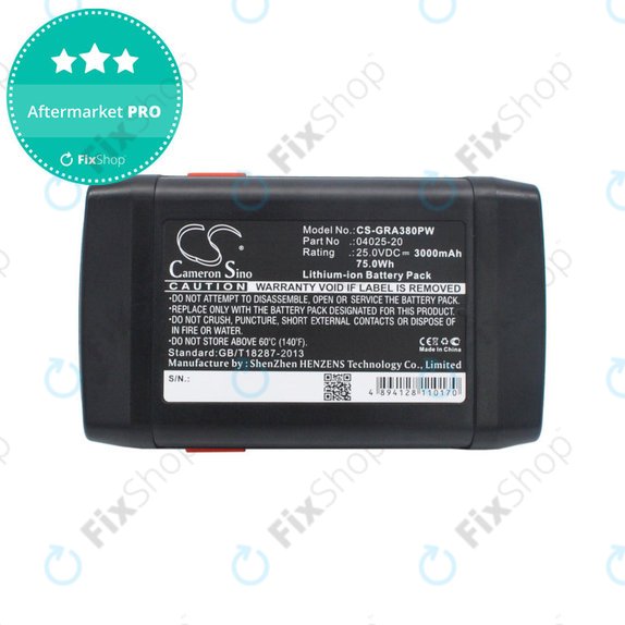Akkumulátor Gardena 380 Li, 8838, 3000mAh, Li-ion, 25V, 04025-20, HQ