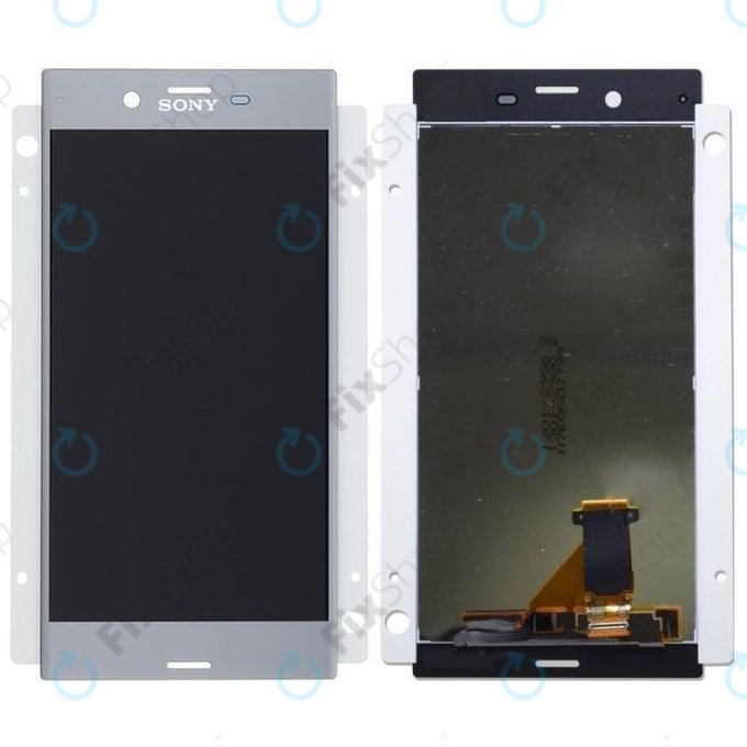 Sony Xperia XZ F8331 - LCD Kijelző + Érintőüveg (Ezüst) - 1304-9086 Genuine Service Pack