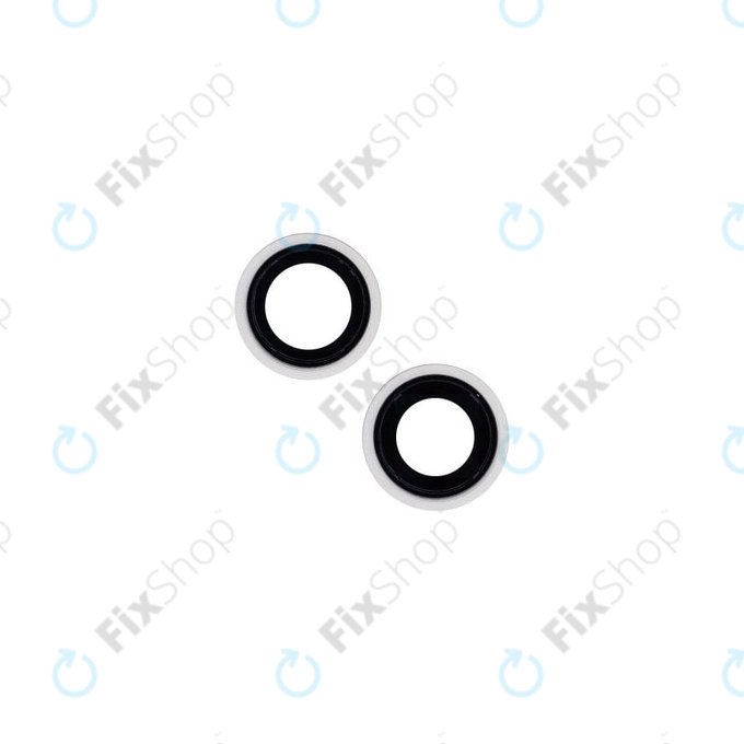 Apple iPhone 14, 14 Plus - Visszapillantó Üveg Kerettel (Starlight) - 2db