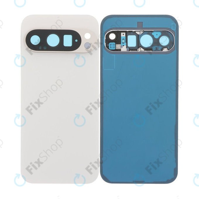 Google Pixel 9 Pro - Akkumulátor Fedőlap Komplett (Porcelain)