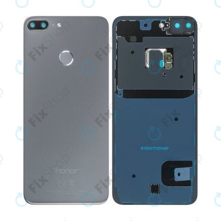Huawei Honor 9 Lite LLD-L31 - Akkumulátor Fedőlap + Ujjlenyomat Érzékelő ujj (Seagull Gray) - 02351SMT, 02351SNE Genuine Service Pack