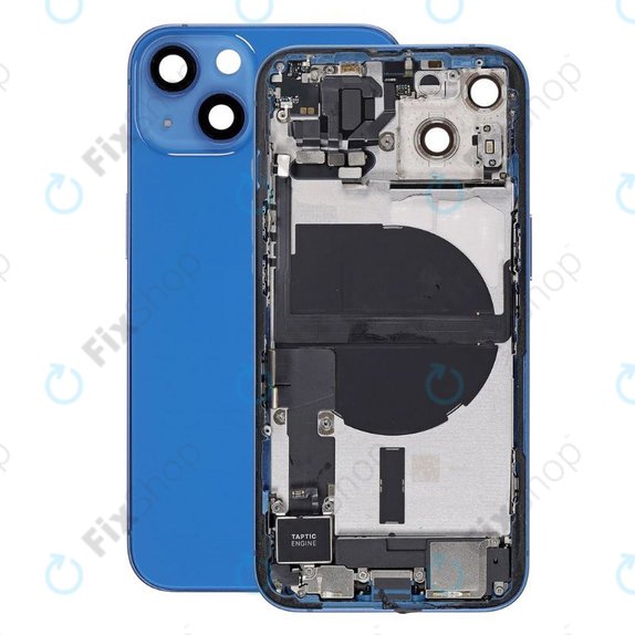 Apple iPhone 13 - Hátsó Ház Apró Alkatrészekkel (Blue)