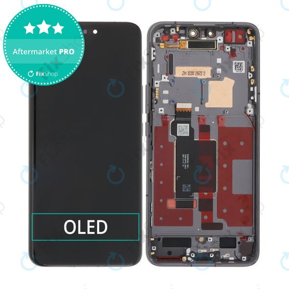 Honor Magic6 Pro - LCD Kijelző + Érintőüveg + Keret (Black) OLED