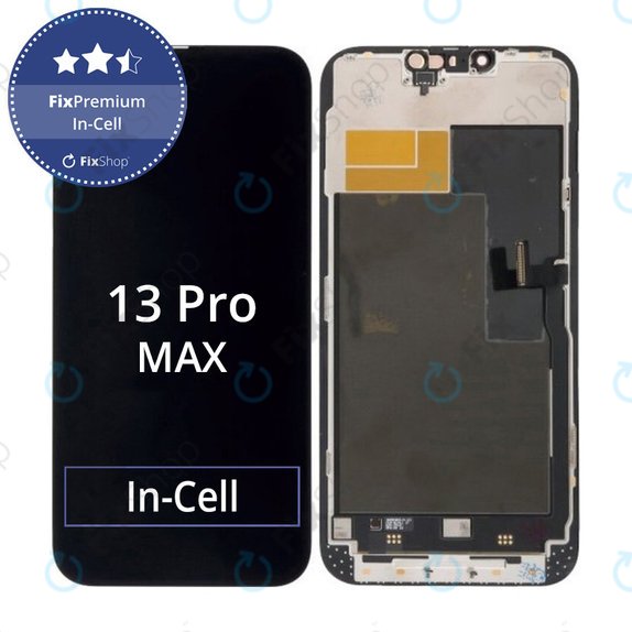 Kijelző In-Cell FHD iPhone 13 Pro Max, Érintőüveg kerettel, FixPremium