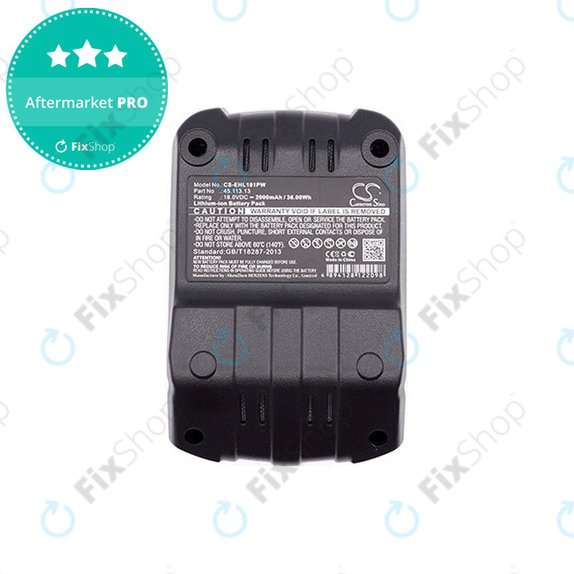 Akkumulátor Einhell RT-CD 18/1 Li, 2000mAh, Li-Ion, 18V, 45.113.13, HQ