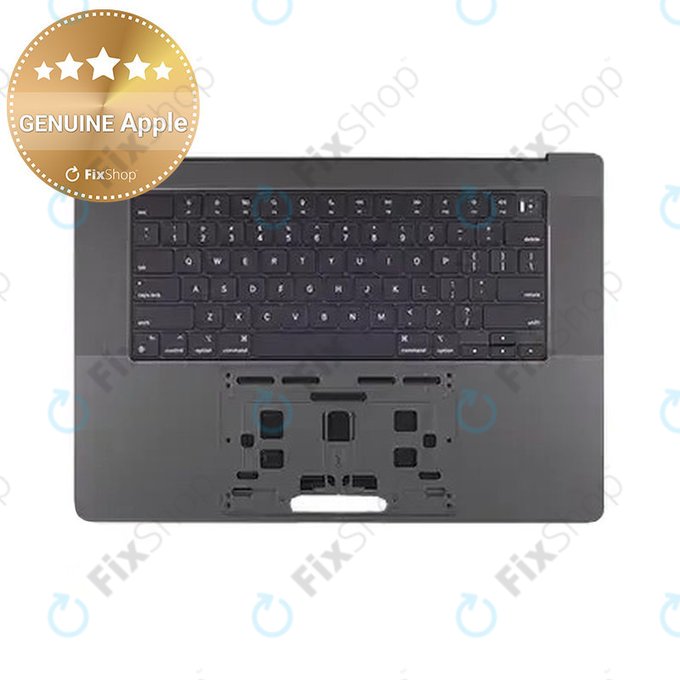 Felső billentyűzetkeret MacBook Pro 16", A3403 (2024), US billentyűzettel és akkumulátorral, Space Black, 661-42823, Genuine Apple