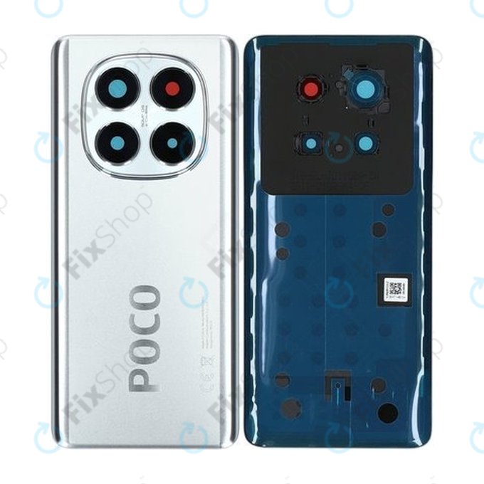 Xiaomi Poco X7 24095PCADG - Akkumulátor Fedőlap (Silver) - 5600060O16P00 Genuine Service Pack