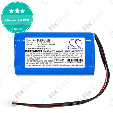 Akkumulátor Sony Srs-Xb40, Srs-Xb41, 5200mAh, Li-Ion, 7.4V, ID770, HQ
