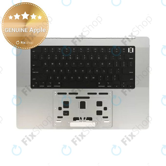 Felső billentyűzetkeret MacBook Pro 16" A2780 (2023), US billentyűzettel és akkumulátorral, Silver, 661-32190, Genuine Apple