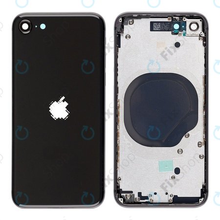 Apple iPhone SE (2nd Gen 2020) - Hátsó Ház (Black)