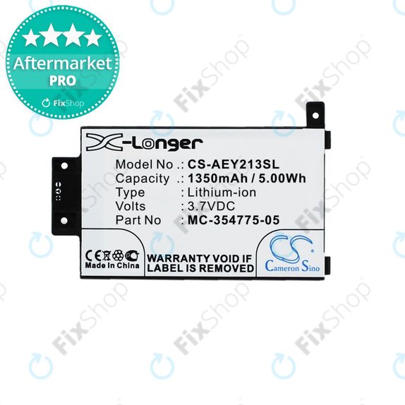 Amazon Kindle Paperwhite 2013, 6th Gen, 6 2015, Touch 2013 - Akkumulátor MC-354775-05 1350mAh HQ