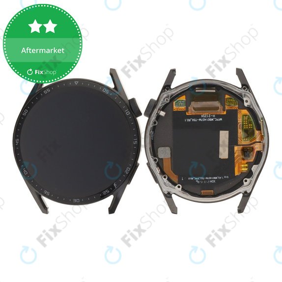 Huawei Watch GT 3 46mm JPT-B19 - LCD Kijelző + Érintőüveg + Keret (Black)
