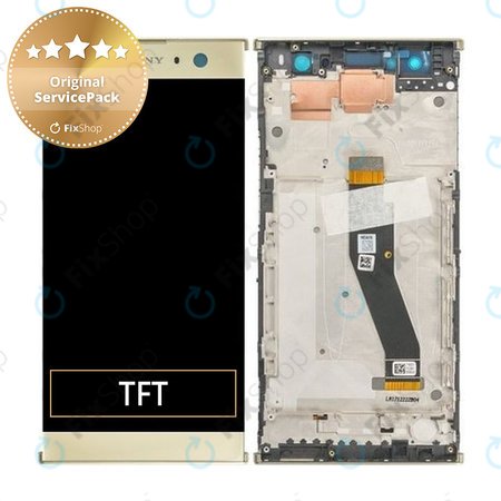 Sony Xperia XA2 Ultra Dual - LCD Kijelző + Érintőüveg + Keret (Gold) - 78PC2300040 Genuine Service Pack