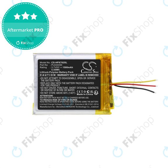 Akkumulátor HyperX Cloud Flight, Cloud Alpha, 1500mAh, Li-Pol, 3.7V, PL644050, HQ