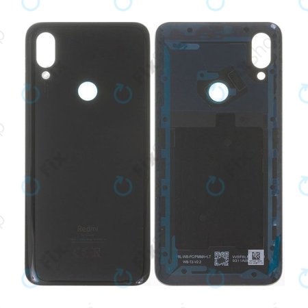 Xiaomi Redmi 7 - Akkumulátor Fedőlap (Eclipse Black)