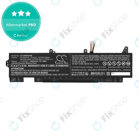 Akkumulátor HP ZBook Firefly 15 G7, G8, EliteBook 855 G7, G8, 850 G7, G8, 4600mAh, Li-Pol, 11.55V, CC03053XL, HQ