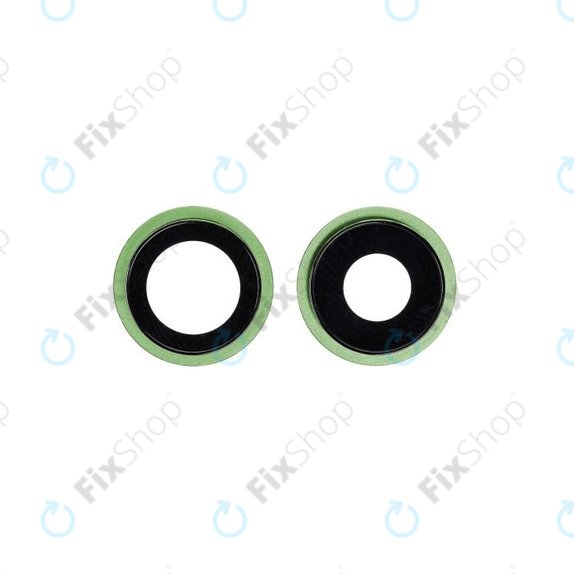 Apple iPhone 12, 12 Mini - Hátlapi Kamera Lencse Kerettel (Green) - 2db