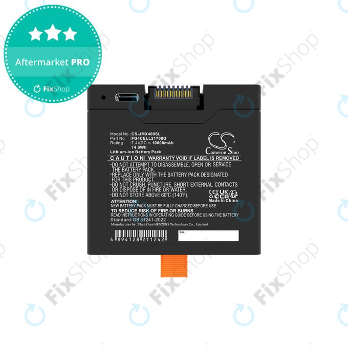 Akkumulátor JBL Partybox Club 320, Partybox Stage 320, Xtreme 4, 10000mAh, Li-Ion, 7.4V, FG4CELL21700G, HQ