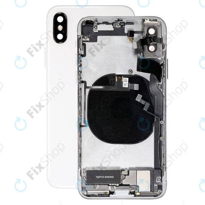 Apple iPhone XS - Hátsó Ház Apró Alkatrészekkel (Silver)