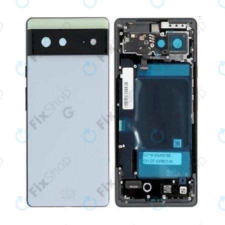 Google Pixel 6 - Hátsó ház (Sorta Seafoam) - G949-00179-01 Genuine Service Pack