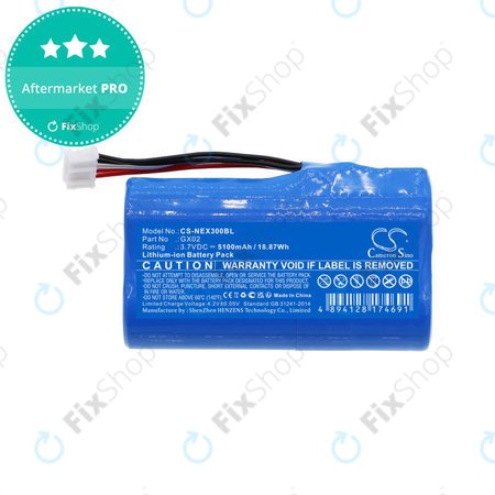 Akkumulátor NEXGO N3, N5, 5100mAh, Li-Ion, 3.7V, GX02, HQ