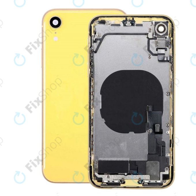 Apple iPhone XR - Hátsó Ház Apró Alkatrészekkel (Yellow)
