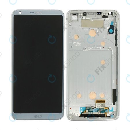 LG G6 H870 - LCD Kijelző + Érintőüveg + Keret (Szürke) - ACQ89384001 Genuine Service Pack
