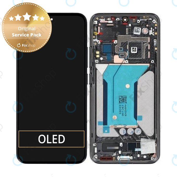 Xiaomi 14 23127PN0CC - LCD Kijelző + Érintőüveg + Keret (Black) - 56000400N300 Genuine Service Pack