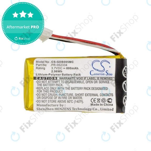 Akkumulátor GoPro Hero +, 800mAh, Li-Polymer, 3.7V, PR-062334, HQ