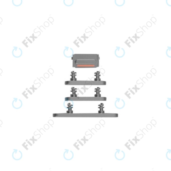 Apple iPhone 14 Pro Max - Oldal Gombok (Space Black)