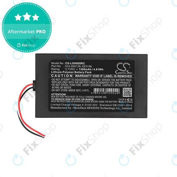Akkumulátor Logitech Harmony 9, 1300mAh, Li-Pol, 3.7V, 533-000128, HQ