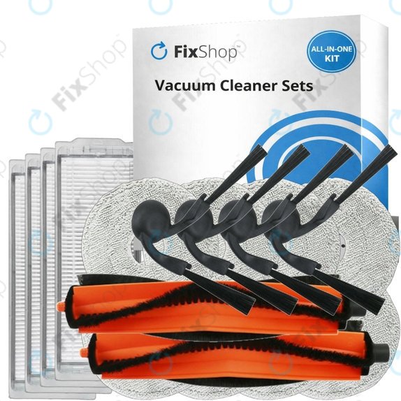 Pótalkatrész készletXiaomi Robot Vacuum S40 Pro (2x Főkefe, 4x Szűrő, 4x Oldalkefe, 8x Felmosórongy)