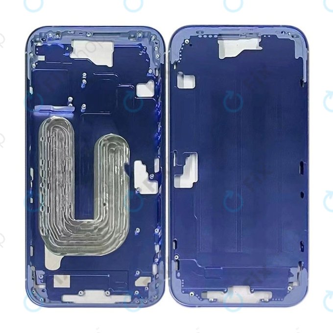 Apple iPhone 16 Plus - Középső keret + Bekapcsoló + hangerő gomb (Ultramarine)