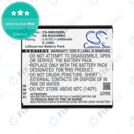 Akkumulátor Samsung Galaxy J3, 2400mAh, Li-Ion, 3.8V, EB-BG530BBC, HQ