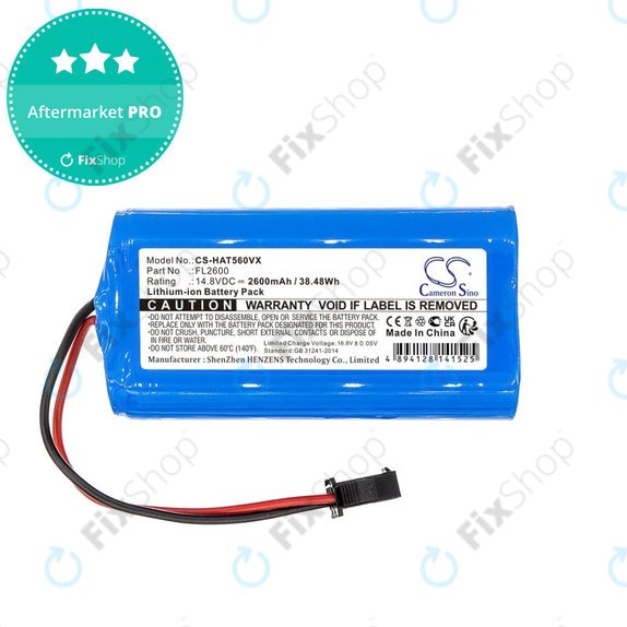 Akkumulátor Eufy Robovac 11, Haier TAB T550, Haier TAB560, 2600mAh, Li-ion, 14.8V, FL2600, HQ